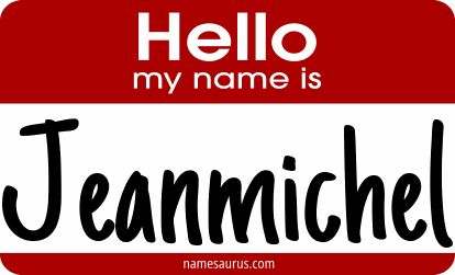 Hello my name is Jeanmichel png download