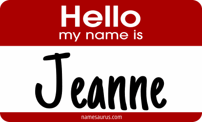 Hello my name is Jeanne png download