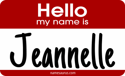 Hello my name is Jeannelle png download