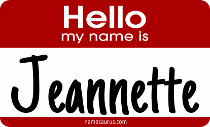 Hello my name is Jeannette png download