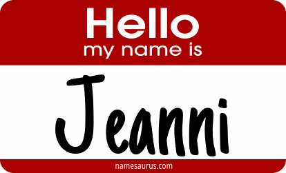 Hello my name is Jeanni png download