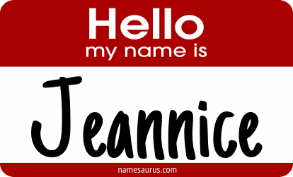 Hello my name is Jeannice png download