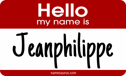 Hello my name is Jeanphilippe png download