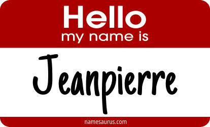 Hello my name is Jeanpierre png download