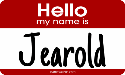 Hello my name is Jearold png download