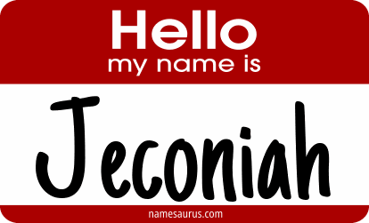 Hello my name is Jeconiah png download