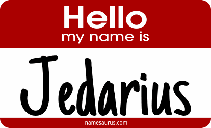 Hello my name is Jedarius png download