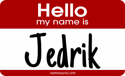 Hello my name is Jedrik png download