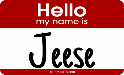 Hello my name is Jeese png download