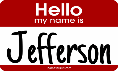 Hello my name is Jefferson png download