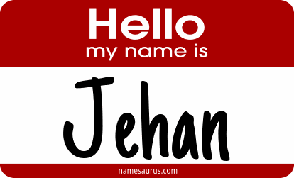 Hello my name is Jehan png download