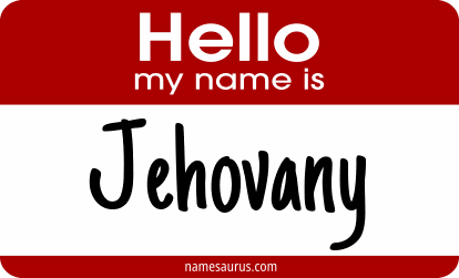 Hello my name is Jehovany png download