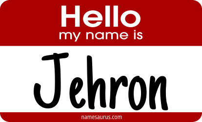 Hello my name is Jehron png download