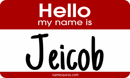 Hello my name is Jeicob png download