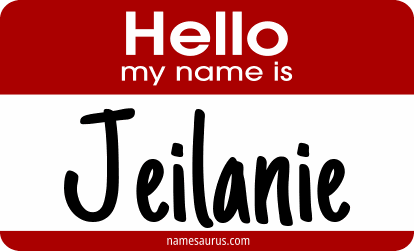 Hello my name is Jeilanie png download