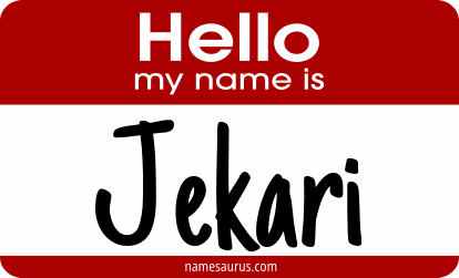 Hello my name is Jekari png download
