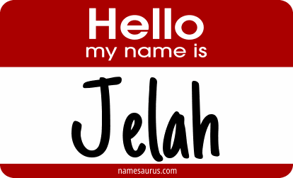 Hello my name is Jelah png download
