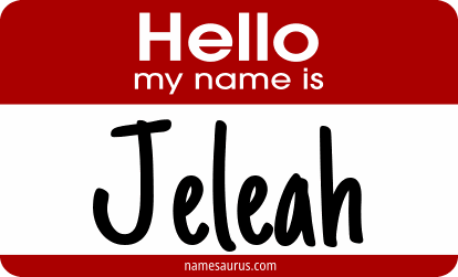 Hello my name is Jeleah png download
