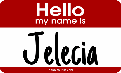 Hello my name is Jelecia png download