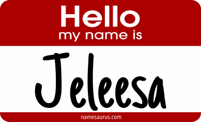Hello my name is Jeleesa png download