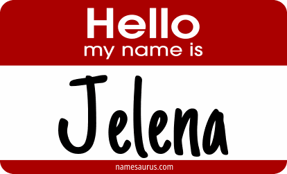 Hello my name is Jelena png download