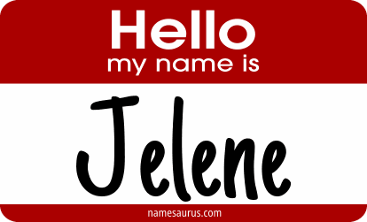 Hello my name is Jelene png download