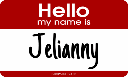 Hello my name is Jelianny png download