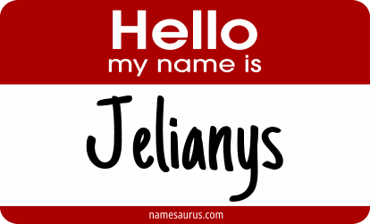 Hello my name is Jelianys png download