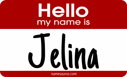 Hello my name is Jelina png download