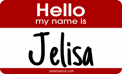 Hello my name is Jelisa png download