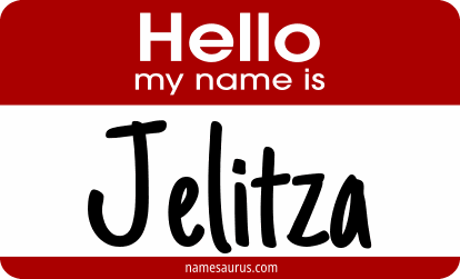 Hello my name is Jelitza png download