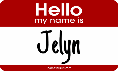 Hello my name is Jelyn png download