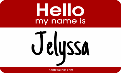 Hello my name is Jelyssa png download