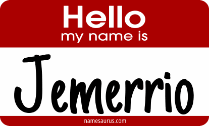 Hello my name is Jemerrio png download