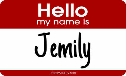 Hello my name is Jemily png download