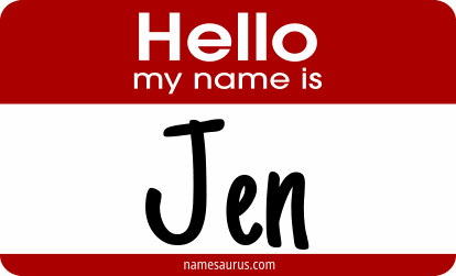 Hello my name is Jen png download
