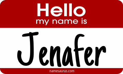 Hello my name is Jenafer png download