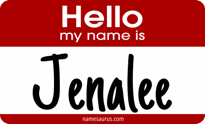 Hello my name is Jenalee png download