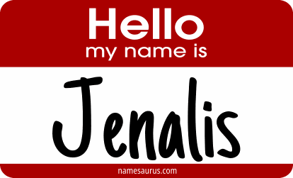 Hello my name is Jenalis png download