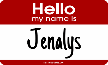 Hello my name is Jenalys png download