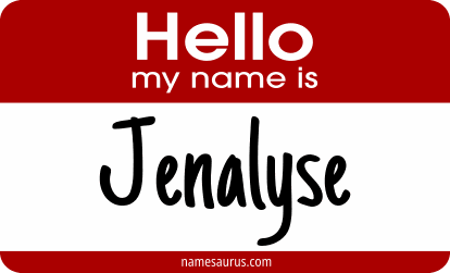 Hello my name is Jenalyse png download