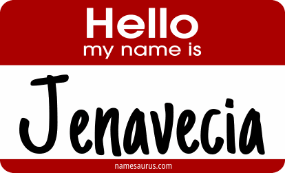 Hello my name is Jenavecia png download