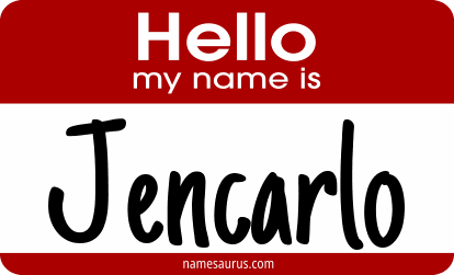 Hello my name is Jencarlo png download
