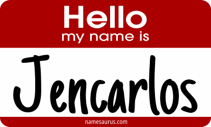 Hello my name is Jencarlos png download