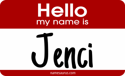 Hello my name is Jenci png download