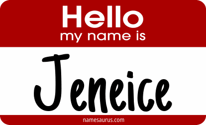 Hello my name is Jeneice png download