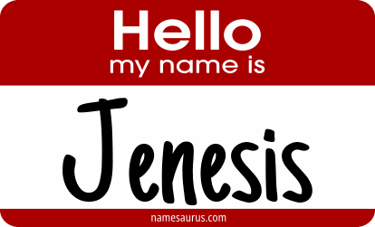 Hello my name is Jenesis png download