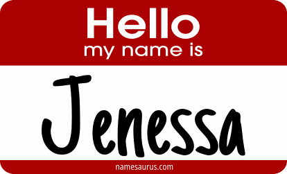 Hello my name is Jenessa png download