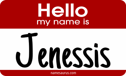 Hello my name is Jenessis png download