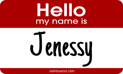Hello my name is Jenessy png download